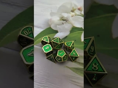 Mini Metal Dice/Running Group Games ve diğer masa oyunları için masa oyunları Multi-face dice DND RPG