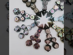 Antika bronz metal zar set beşinci kişi oyun metal renk özel serseri toprak alaşım zar