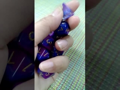 Mermer desenli çok renkli reçinli zar set#rpg#dnd#coc